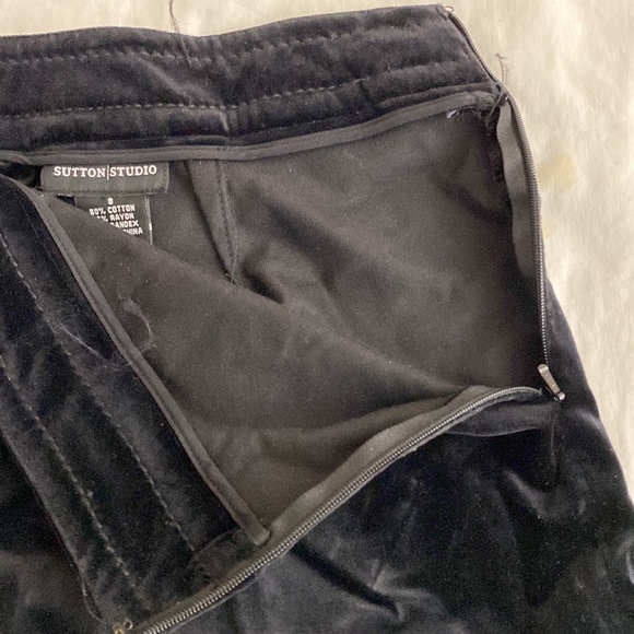 Sutton Studio Velvet Dress Pants - Picture 6 of 7